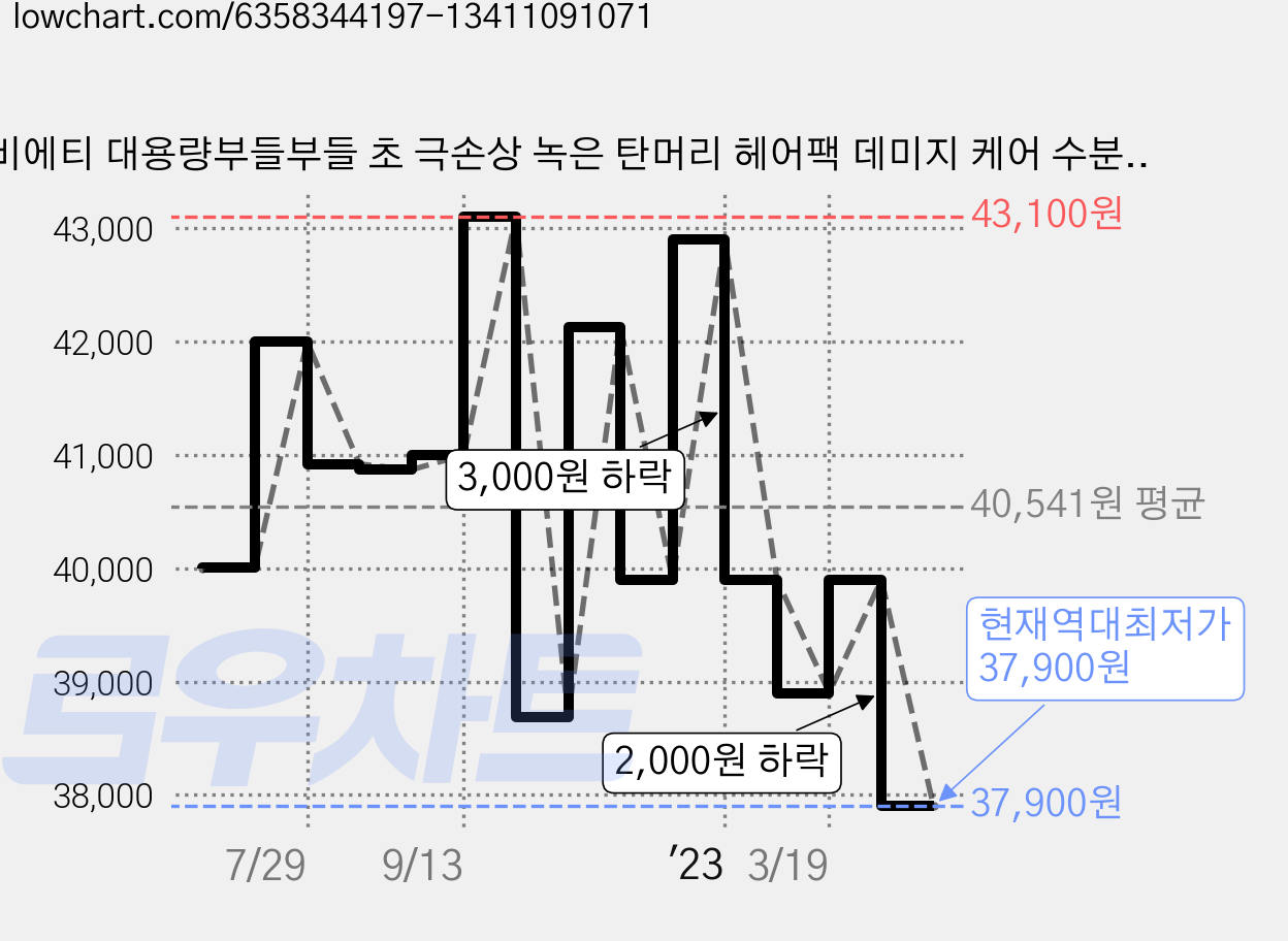 비에티 대용량부들부들 초 극손상 녹은 탄머리 헤어팩 데미지 케어 수분 셀프 헤어 단백질 LPP PPT 영양 앰플 마스크팩 천염색 웨이브 손상모발용1000ml+20ml2, 1개 가격 변동 차트, 현재가 37,900원, 역대최저가