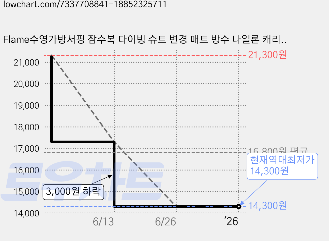 Flame수영가방서핑 잠수복 다이빙 슈트 변경 매트 방수 나일론 캐리 팩 파우치 수상 스포츠 액세서리 가격 변동 차트, 현재가 14,300원, 역대최저가