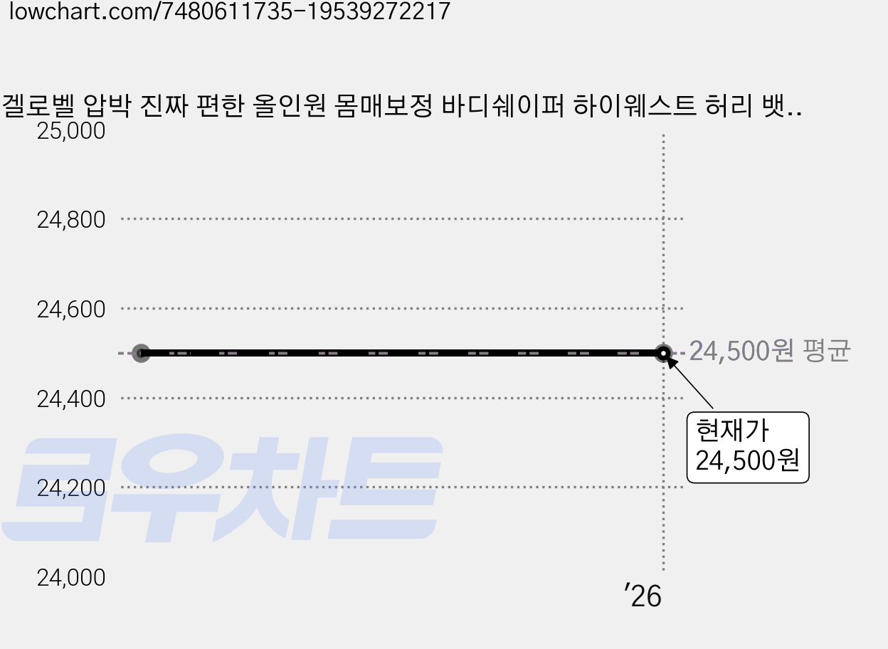 겔로벨 압박 진짜 편한 올인원 몸매보정 바디쉐이퍼 하이웨스트 허리 뱃살 엉덩이 똥배 보정 속옷 코르셋 거들 산후 산전 가격 변동 차트, 현재가 24,500원