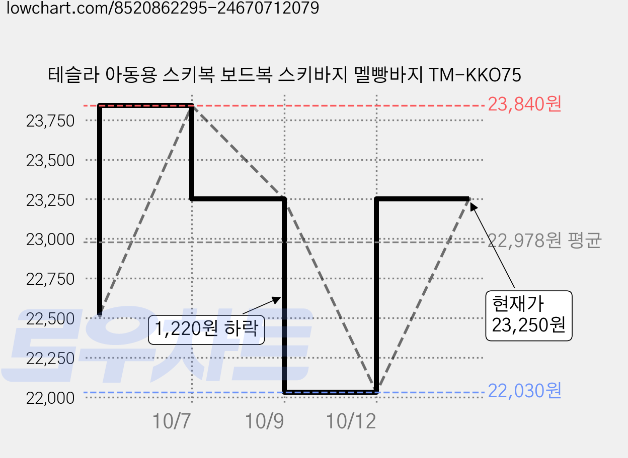 테슬라 아동용 스키복 보드복 스키바지 멜빵바지 TM-KKO75 가격 변동 차트, 현재가 22,030원, 역대최저가