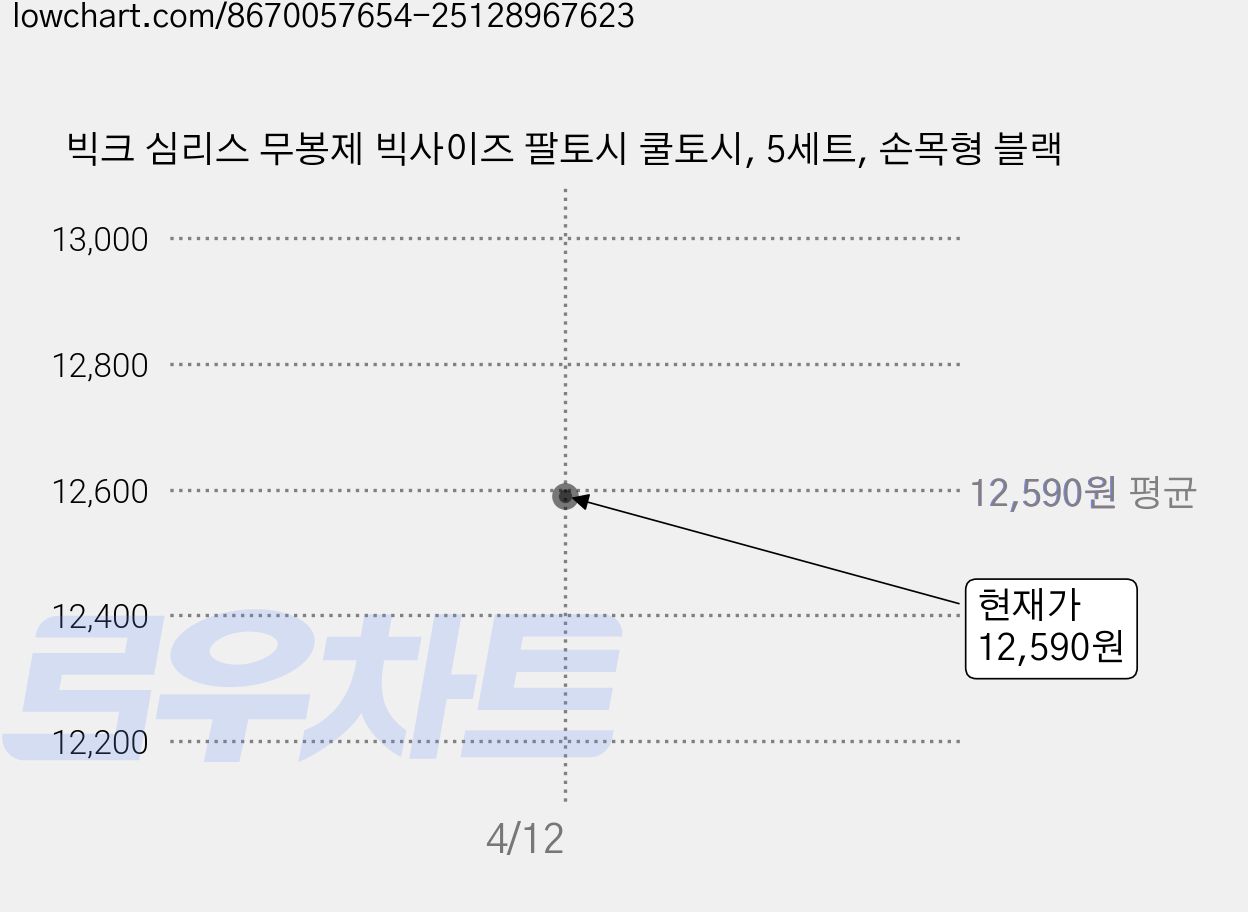 빅크 심리스 무봉제 빅사이즈 팔토시 쿨토시, 5세트, 손목형 블랙 가격 변동 차트, 현재가 12,090원, 역대최저가