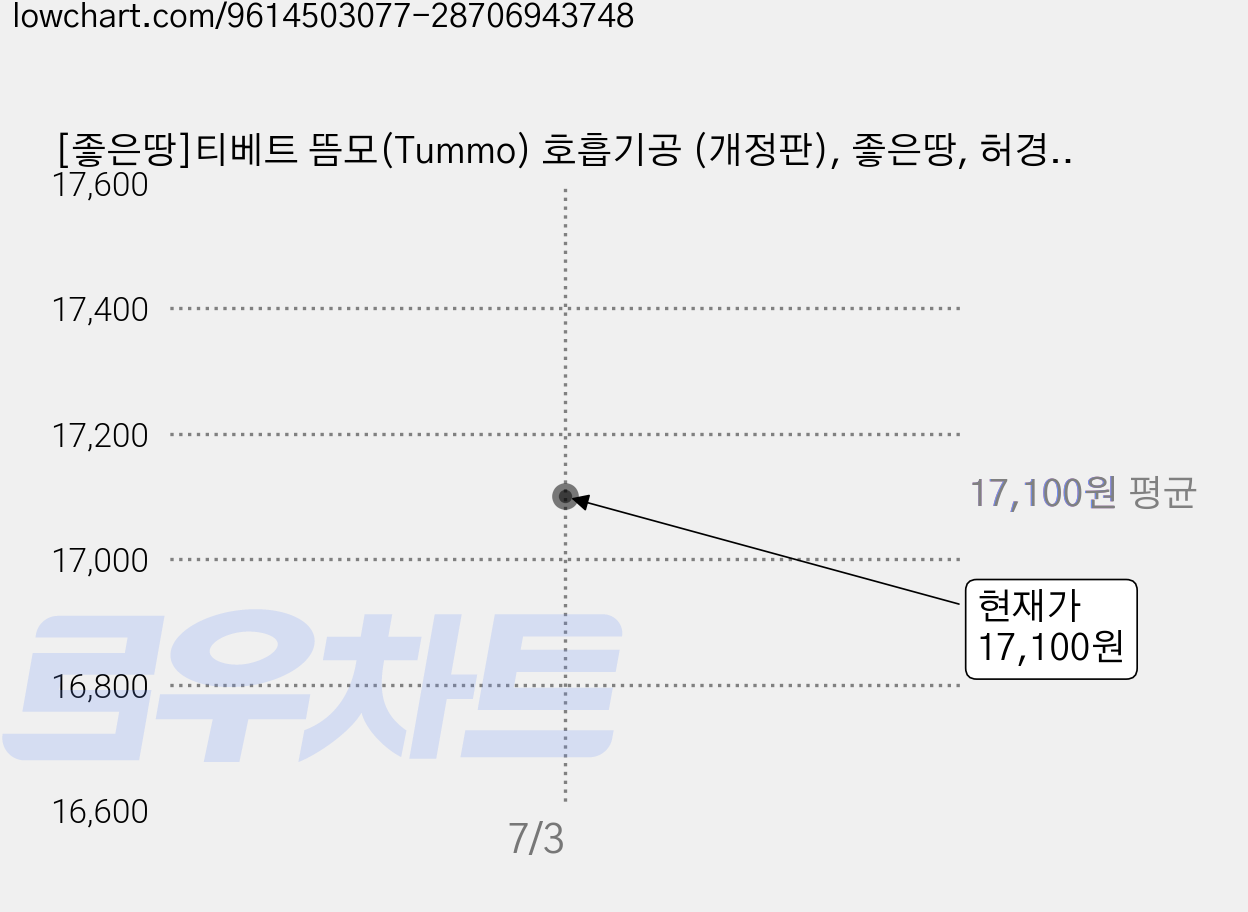 [좋은땅]티베트 뜸모(Tummo) 호흡기공 (개정판), 좋은땅, 허경복 가격 변동 차트, 현재가 17,100원